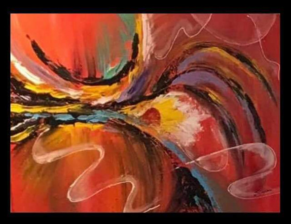 Sunrise (ART_8800_70129) - Handpainted Art Painting - 24in X 18in