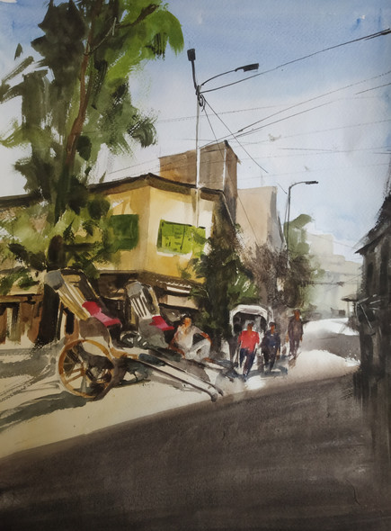 Kolkata  (PRT_7901_70626) - Canvas Art Print - 13in X 16in