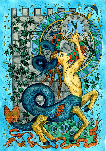 10 Capricorn (PRT_15576) - Canvas Art Print - 25in X 36in