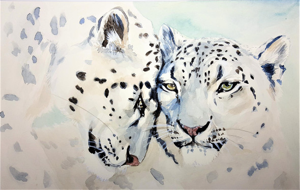 Leopard Cat Beast (PRT_7809_73380) - Canvas Art Print - 26in X 17in