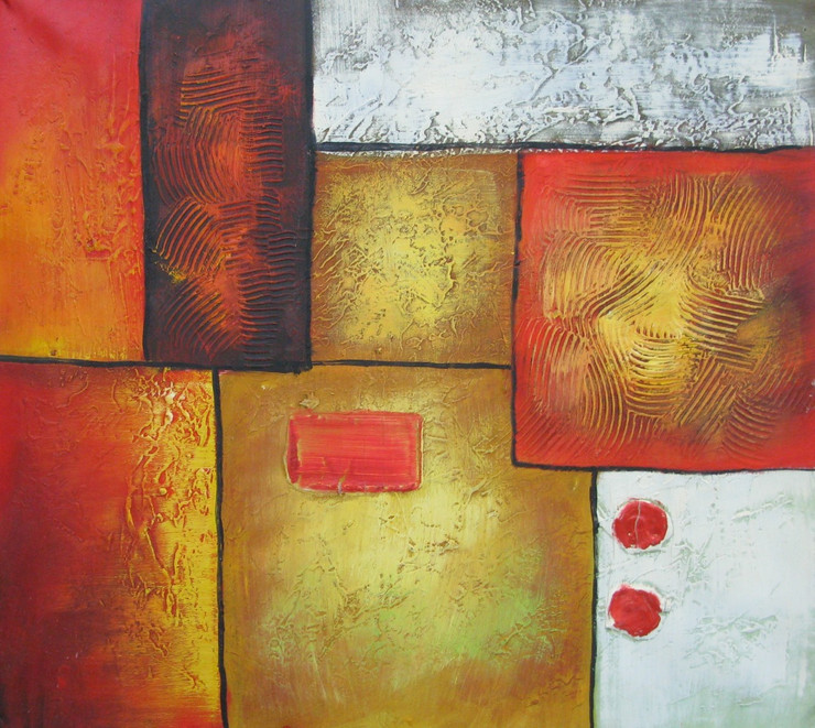 Orange Abstract - 23in X 20in(Framed),FIZCLR25_2320,Abstract, Canvas Painting - Buy painting Online in India