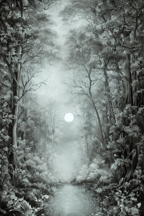 Moonlight 2 (PRT_8991_74974) - Canvas Art Print - 11in X 16in