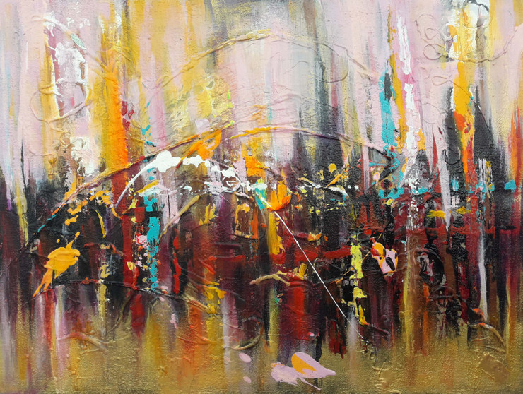 Abstract thoughts (PRT_8034_74969) - Canvas Art Print - 16in X 12in