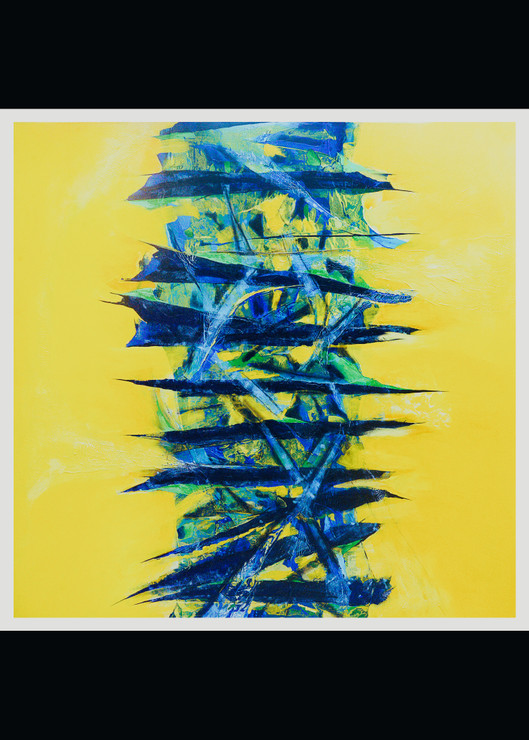 Balance of light and water  (ART_9046_75107) - Handpainted Art Painting - 48in X 48in
