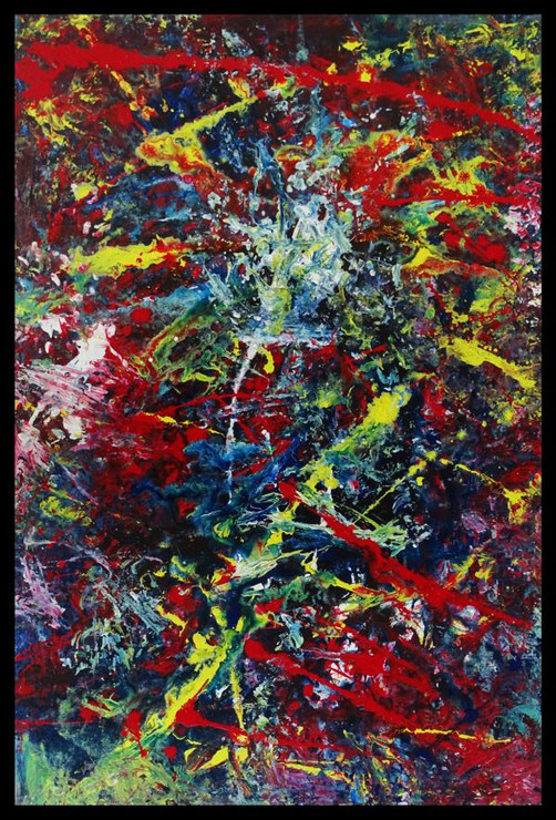 La Folie (ART_9062_75429) - Handpainted Art Painting - 24in X 36in