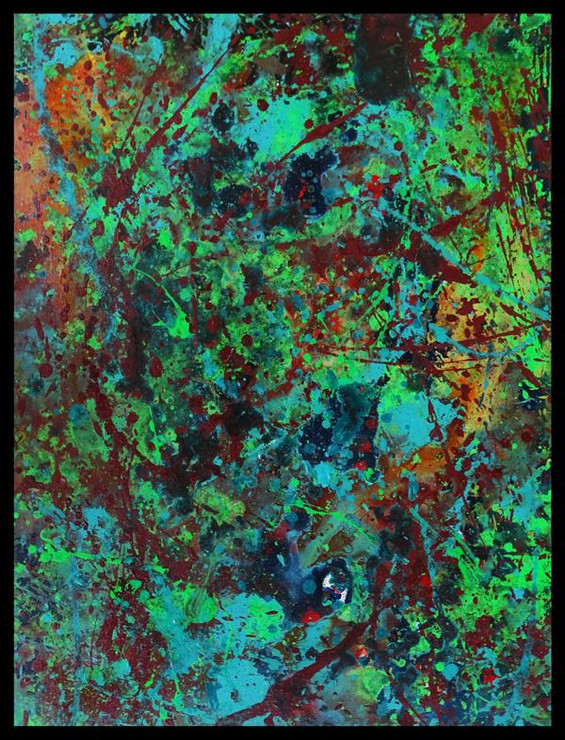 Green (ART_9062_75426) - Handpainted Art Painting - 18in X 24in