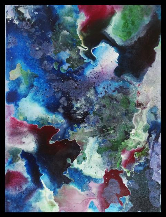 Space (ART_9062_75456) - Handpainted Art Painting - 18in X 24in