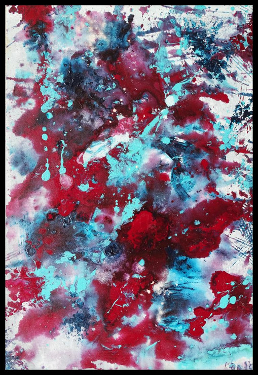 Purple Rain 2 (ART_9062_75455) - Handpainted Art Painting - 24in X 36in