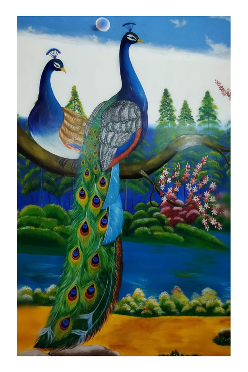 Nature - Series 3 (ART_8015_76443) - Handpainted Art Painting - 30in X 48in