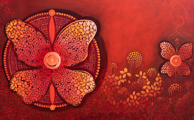 TRASFORMATION Series 2 (ART_3702_76731) - Handpainted Art Painting - 48in X 28in