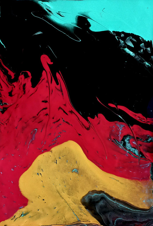 Colour Fusion Fluid Artwork Series 2 (PRT_8429_76894) - Canvas Art Print - 12in X 18in