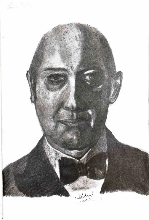 Raymond “Red” Reddington. (Played By- James Spader) (ART-8411-100335) - Handpainted Art Painting - 8in X 8in