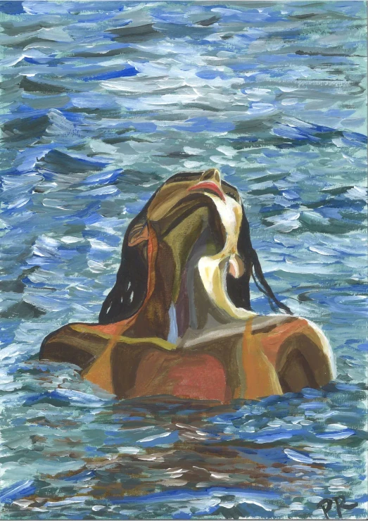 Summer (ART-9104-100577) - Handpainted Art Painting - 11in X 15in