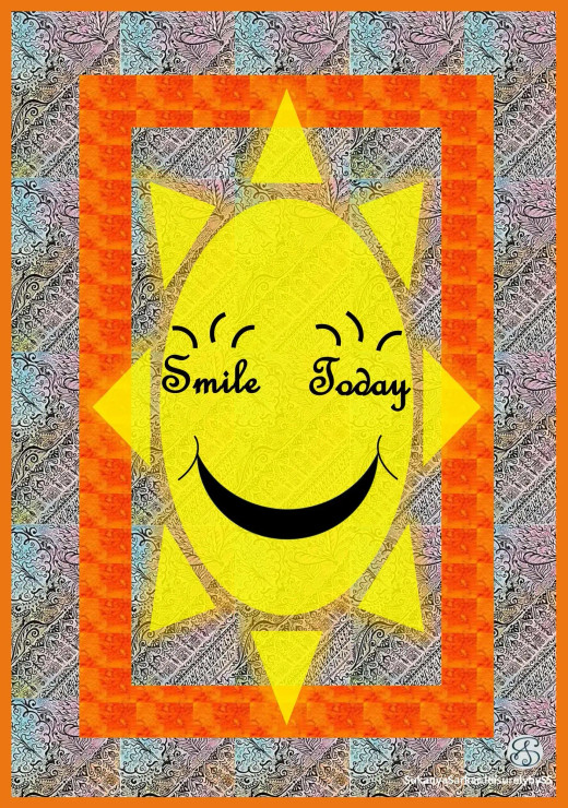 Smile Today (PRT-9081-101428) - Canvas Art Print - 13in X 18in