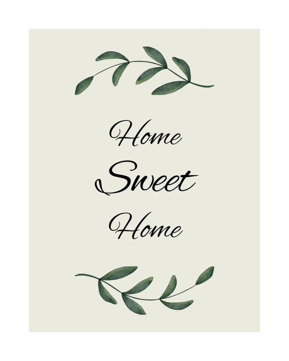 Home Sweet Home Painting (PRT-15141-102004) - Canvas Art Print - 19in X 24in