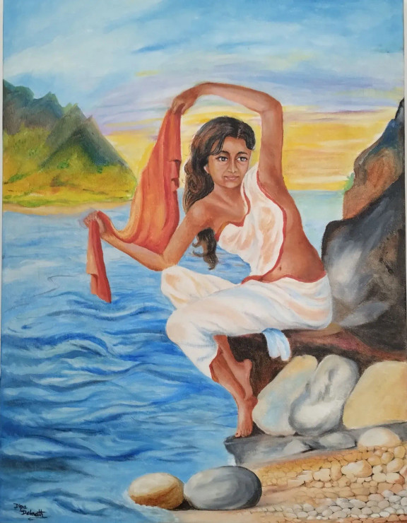 Solitude (ART-15503-102336) - Handpainted Art Painting - 18in X 24in