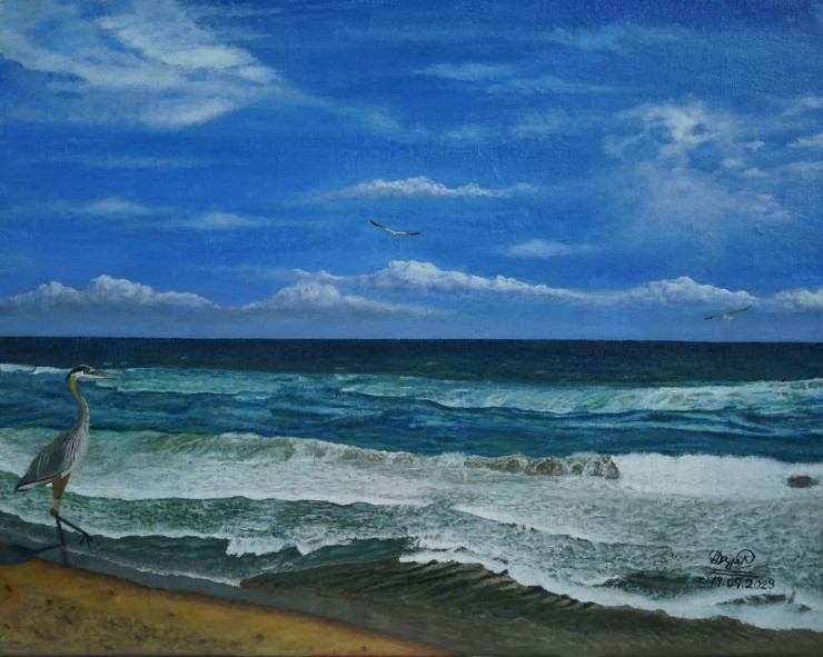 Whispering Waves Santuary (PRT-15616-102822) - Canvas Art Print - 24in X 19in