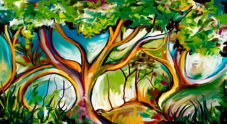 Big Tree (PRT-15898-103998) - Canvas Art Print - 36in X 20in