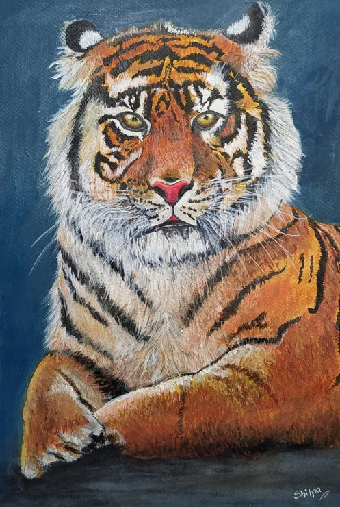 Unleash Your Inner Tiger (PRT-16009-104412) - Canvas Art Print - 16in X 24in