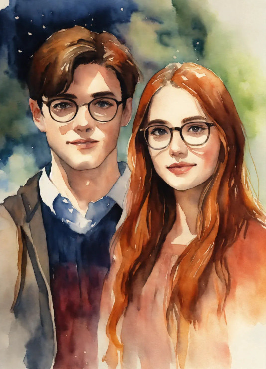 Harry Potter 2 (PRT-8991-104530) - Canvas Art Print - 43in X 60in