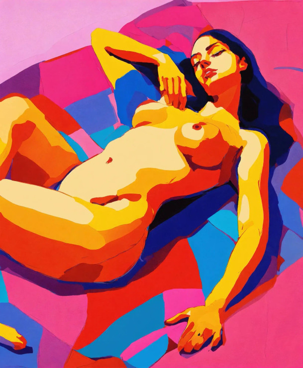 Modern Woman 2 (PRT-8991-104535) - Canvas Art Print - 49in X 60in
