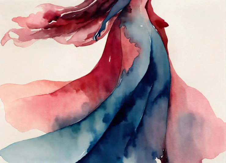 F Abstract (PRT-8991-104768) - Canvas Art Print - 60in X 43in