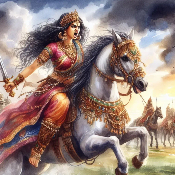 Warrior Princess 13 (PRT-8991-105089) - Canvas Art Print - 60in X 60in