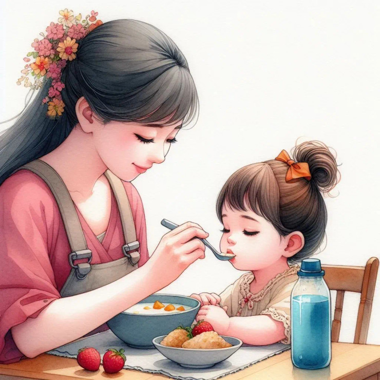 Mother's Love 9 (PRT-8991-105142) - Canvas Art Print - 60in X 60in