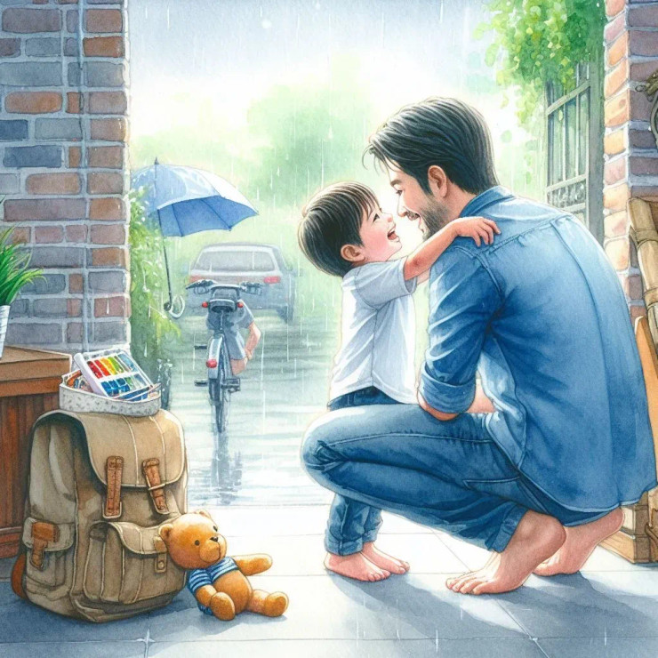 Daddy's Home 4 (PRT-8991-105154) - Canvas Art Print - 60in X 60in