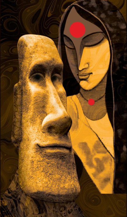 Suhagan (PRT-16088-105277) - Canvas Art Print - 14in X 24in