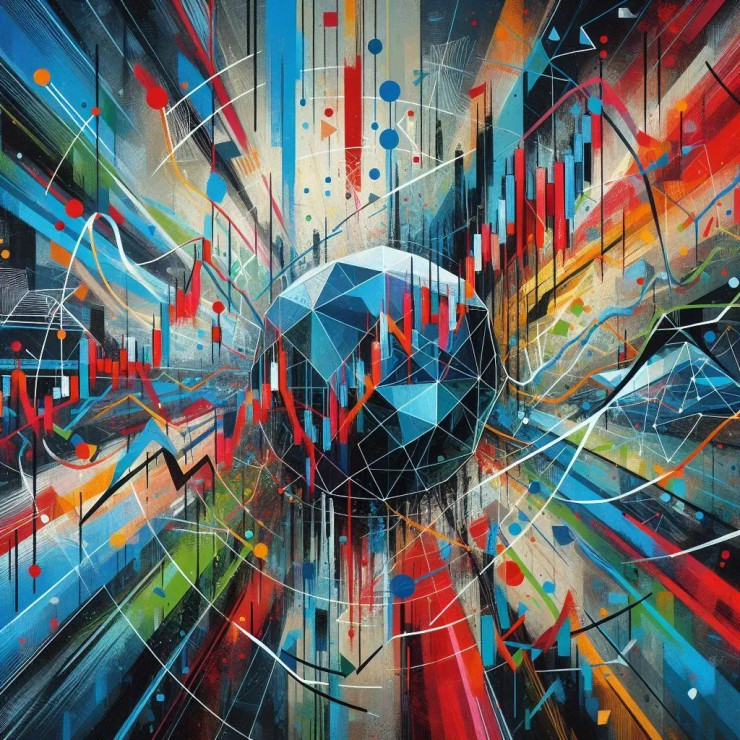 Abstract New (PRT-8991-105481) - Canvas Art Print - 60in X 60in