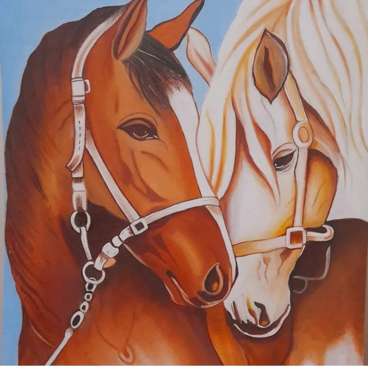 Oil On Canvas (ART-16315-106580) - Handpainted Art Painting - 18in X 24in