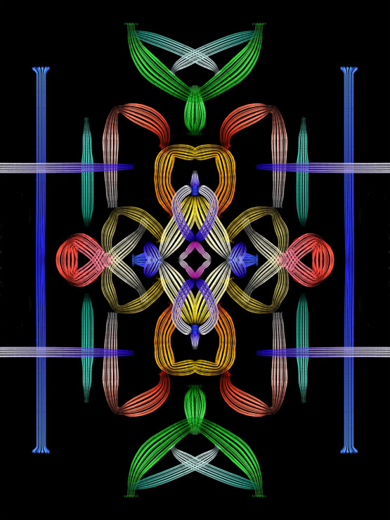 Exquisite Strokes (PRT-16330-106777) - Canvas Art Print - 36in X 48in