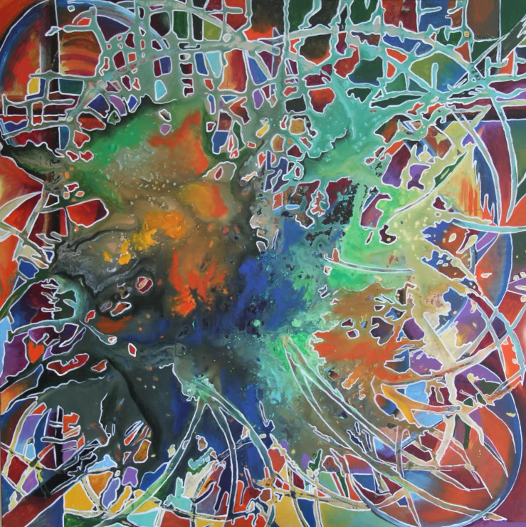 Fleeting Life (ART-16388-107021) - Handpainted Art Painting - 31in X 31in