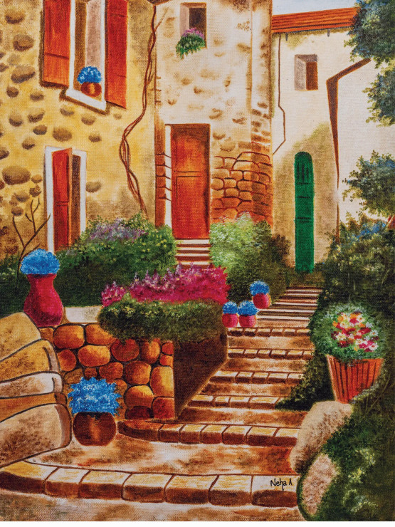 European Reverie (PRT-16655-108422) - Canvas Art Print - 14in X 18in