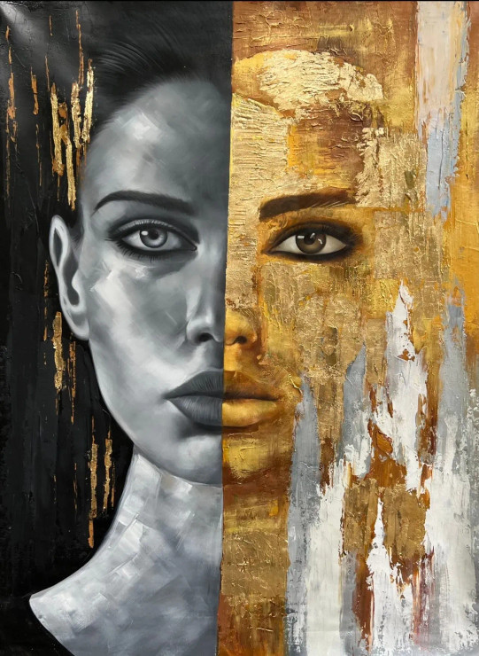 Figure Painting (ART-6706-108701) - Handpainted Art Painting - 36in X 48in