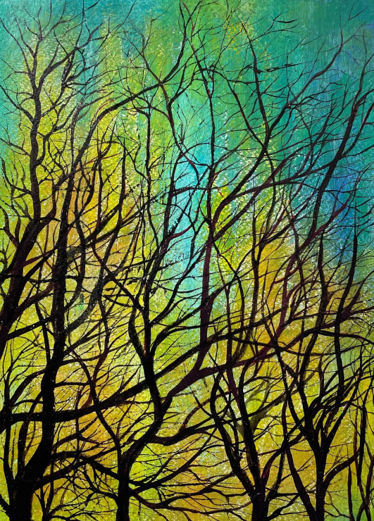 Bushes (PRT-8841-108744) - Canvas Art Print - 22in X 30in