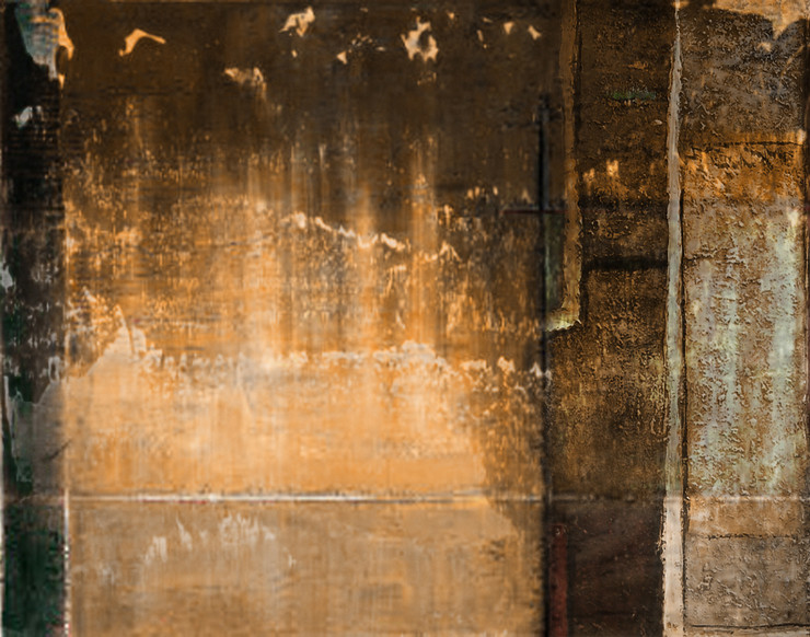 Abstractscene - 40in X 30in,25ABT863_4030,Yellow, Brown,100X75,Abstract Art Canvas Painting