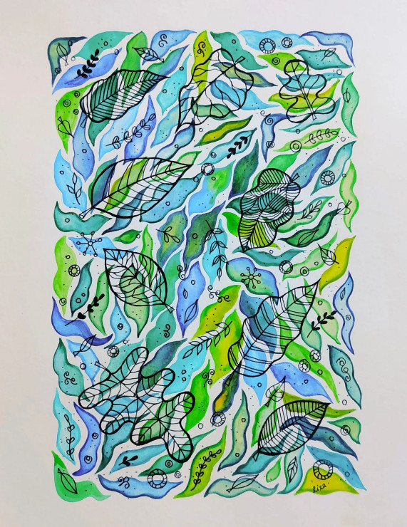 Nature - 6 (ART-16758-108904) - Handpainted Art Painting - 11in X 16in