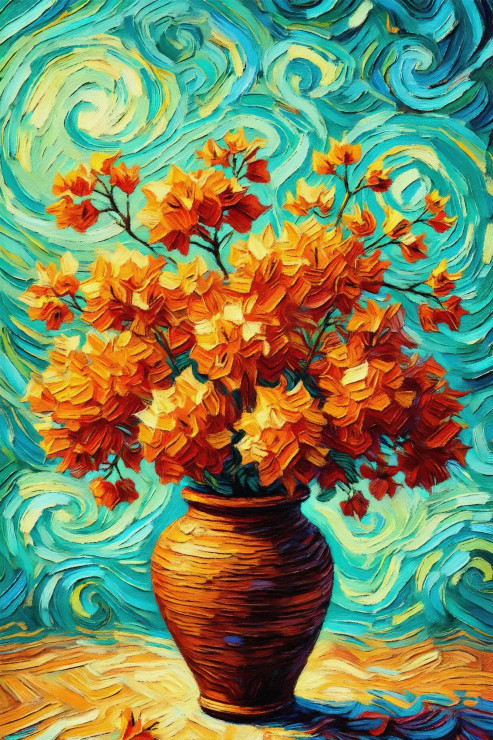 Sacred Bloom 03 (PRT-15697-109063) - Canvas Art Print - 40in X 60in