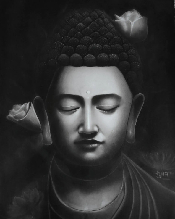 Peace Of Mind (ART-16166-109221) - Handpainted Art Painting - 11in X 16in