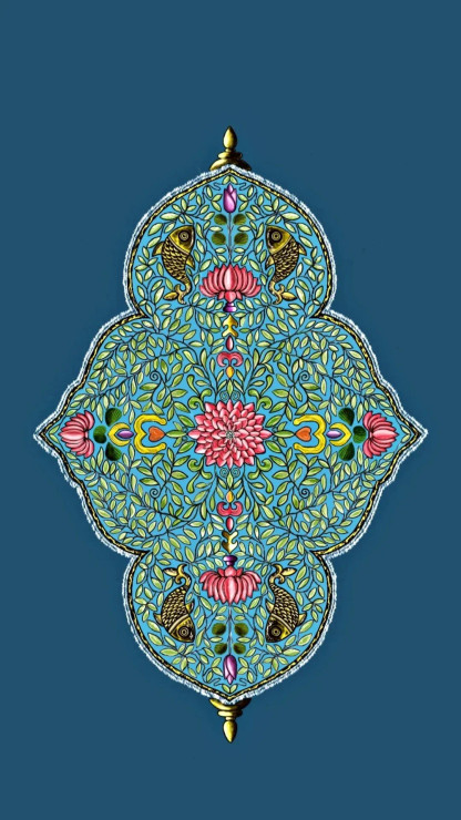 Lotus (PRT-16777-109242) - Canvas Art Print - 7in X 12in