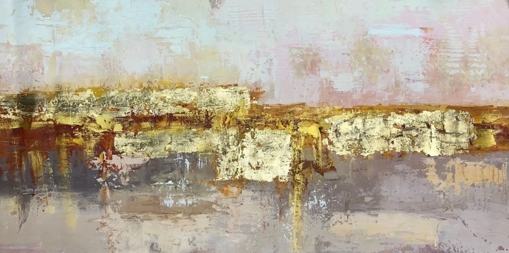 Abstract Painting (ART-6706-109431) - Handpainted Art Painting - 48in X 24in