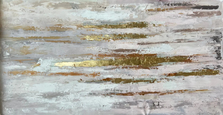 Abstract Painting (ART-6706-109439) - Handpainted Art Painting - 48in X 24in