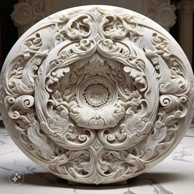 Marble Art 003 (PRT-16612-109525) - Canvas Art Print - 24in X 24in