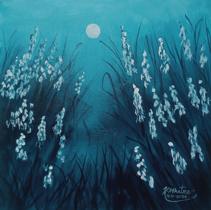 Landscape 1 (ART-1230-109613) - Handpainted Art Painting - 12in X 12in
