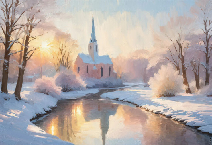 Frozen Reflections (PRT-16861-110025) - Canvas Art Print - 60in X 42in