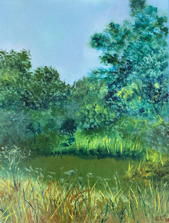 A Lush Landscape (PRT-8841-109734) - Canvas Art Print - 18in X 24in