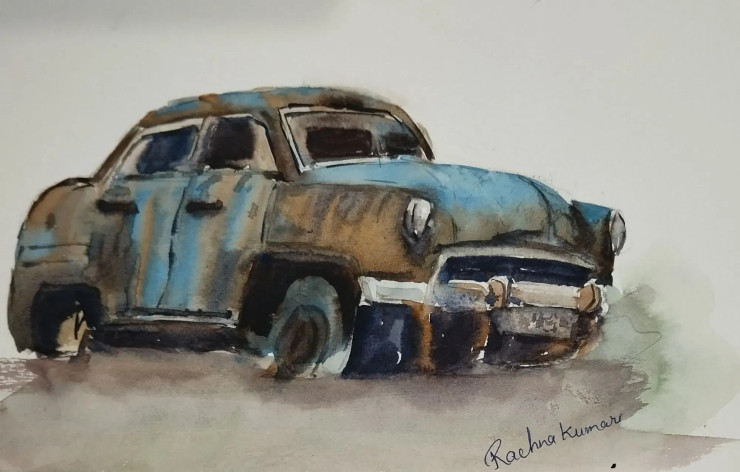 Timeless Wheels (PRT-7389-109838) - Canvas Art Print - 18in X 11in