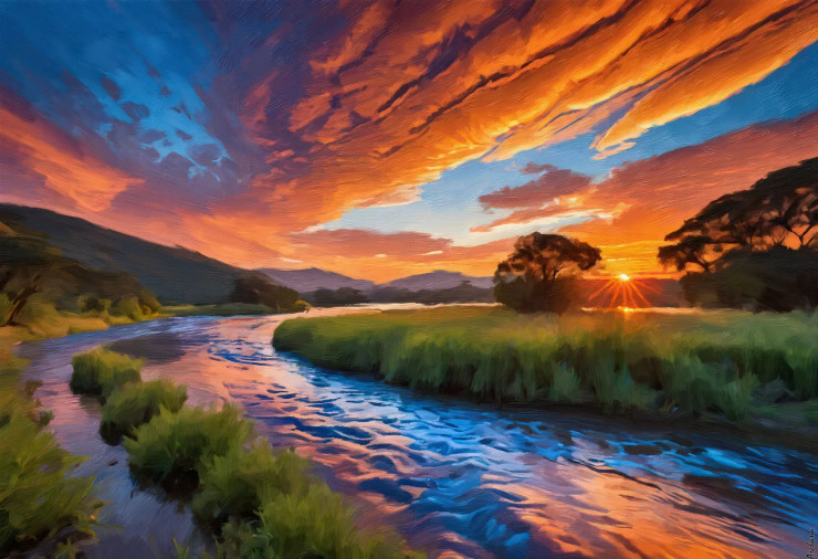 Colors In Motion (PRT-16861-110059) - Canvas Art Print - 36in X 25in